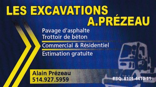 Les Excavations A.Prézeau à Laval